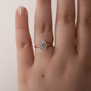 0.84-2.72 CT Oval Cut Solitaire Moissanite Engagement Ring