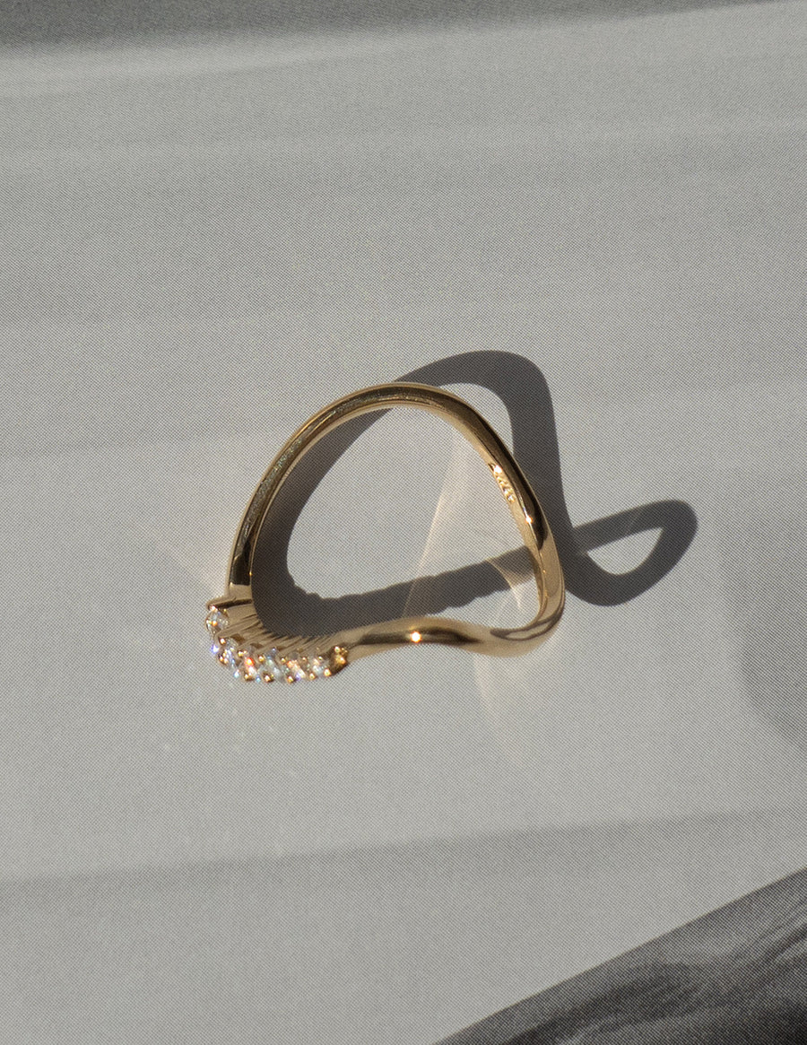 0.30 TCW Round Lab Grown Diamond unique Wedding Band