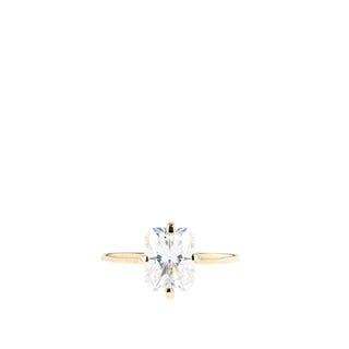 1.04 - 2.43 CT Radiant Cut Solitaire Moissanite Engagement Ring