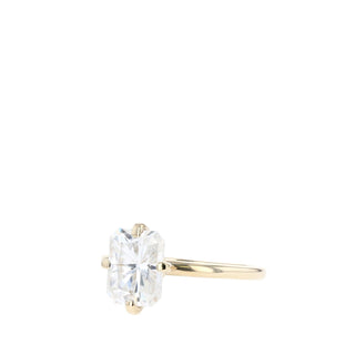 1.04 - 2.43 CT Radiant Cut Solitaire Moissanite Engagement Ring