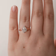 1.33 CT Pear Cut Cluster Moissanite Engagement Ring