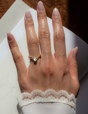 0.50 -1.50 CT Pear Cut Lab Grown Diamond Solitaire Engagement Ring