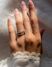 0.20 TCW Round Lab Grown Diamond Wave Pave Band