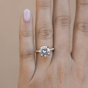 1.0 CT-2.75 CT Round Cut Solitaire Moissanite Engagement Ring