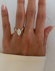 0.20 TCW Round Lab Grown Diamond Open Pave Wedding Band