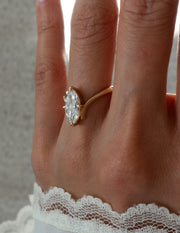 1.25 - 3.0 CT Marquise Shaped Lab Grown Diamond Soliatire Style Engagement Ring