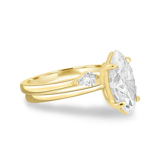 1.50 CT Marquise Cut Solitaire F/VS1 Lab Grown Diamond Engagement Ring - Barbara Maison 