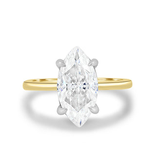 1.50 CT Marquise Cut Solitaire F/VS1 Lab Grown Diamond Engagement Ring - Barbara Maison 