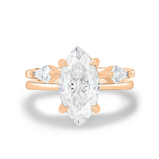 1.50 CT Marquise Cut Solitaire F/VS1 Lab Grown Diamond Engagement Ring - Barbara Maison 