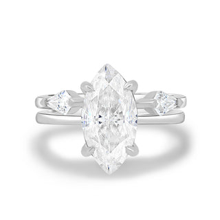 1.50 CT Marquise Cut Solitaire F/VS1 Lab Grown Diamond Engagement Ring - Barbara Maison 