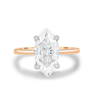 1.50 CT Marquise Cut Solitaire F/VS1 Lab Grown Diamond Engagement Ring - Barbara Maison 