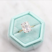 2.0-2.50 CT Elongated Cushion Solitaire Moissanite Engagement Ring-custom Listing For Sarah