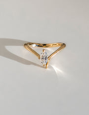 0.50 -1.50 CT Marquise Shape Lab Grown Diamond Solitaire Engagement Ring