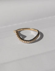 0.30 TCW Round Lab Grown Diamond Wave Eternity Wedding Band