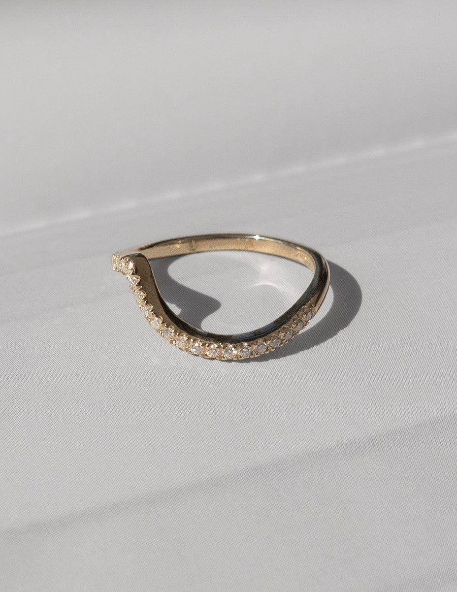 0.30 TCW Round Lab Grown Diamond Wave Eternity Wedding Band