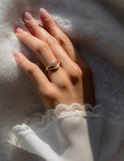 0.20 TCW Round Lab Grown Diamond Wave Pave Band