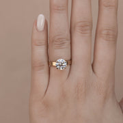 1.0 CT-2.75 CT Round Cut Solitaire Engagement Ring