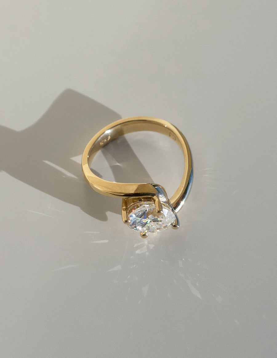 1.0 -1.50 CT Oval Cut Lab Grown Diamond Solitaire Engagement Ring