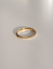 0.20 TCW Round Lab Grown Diamond Half Eternity Pave Band