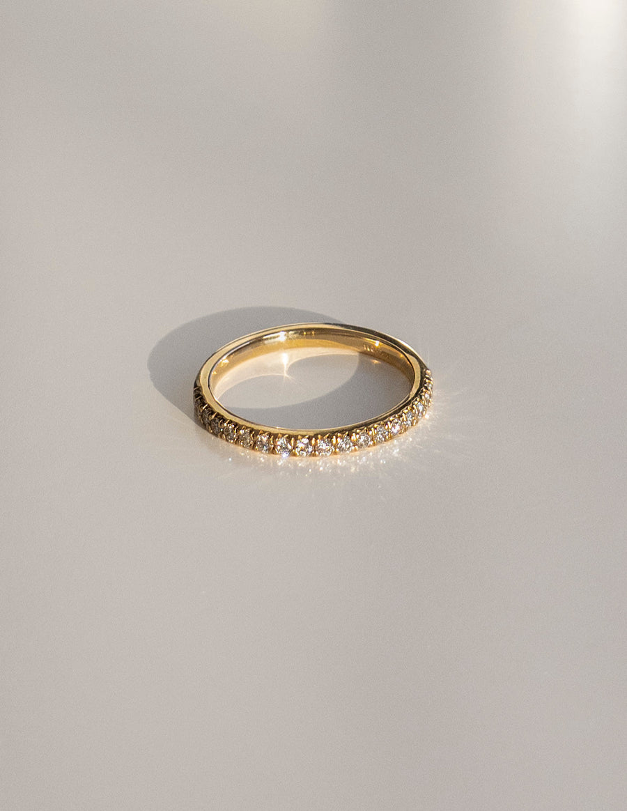 0.20 TCW Round Lab Grown Diamond Half Eternity Pave Band