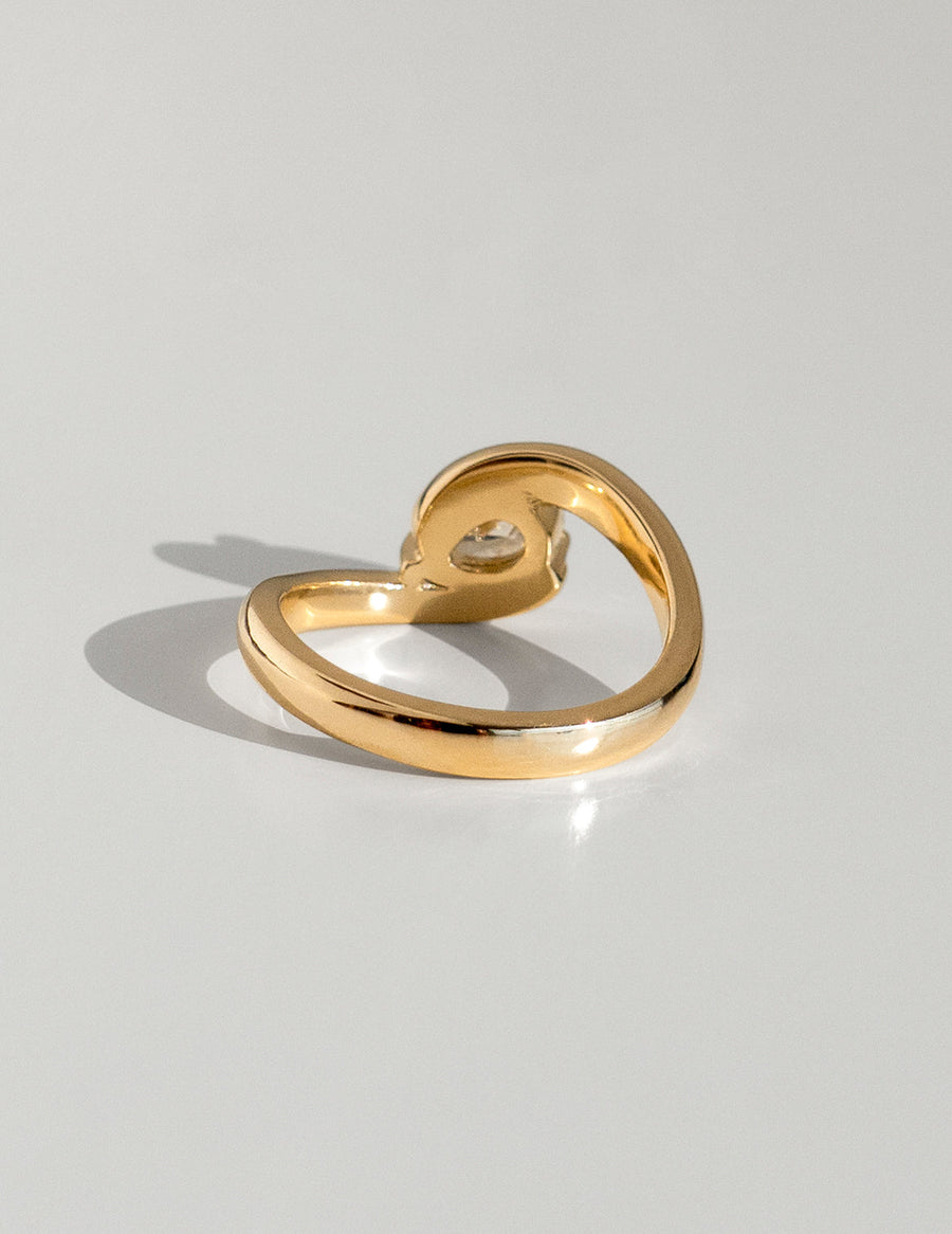 0.75-1.50 CT Pear Cut Lab Grown Diamond Solitaire Engagement Ring