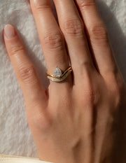 0.20 TCW Round Lab Grown Diamond Wave Pave Band