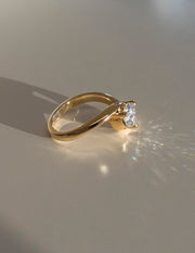 1.0 -1.50 CT Round Cut Lab Grown Diamond Solitaire Engagement Ring