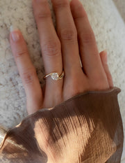 1.0 -1.50 CT Round Cut Lab Grown Diamond Solitaire Engagement Ring