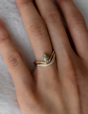 0.20 TCW Round Lab Grown Diamond Wave Pave Band