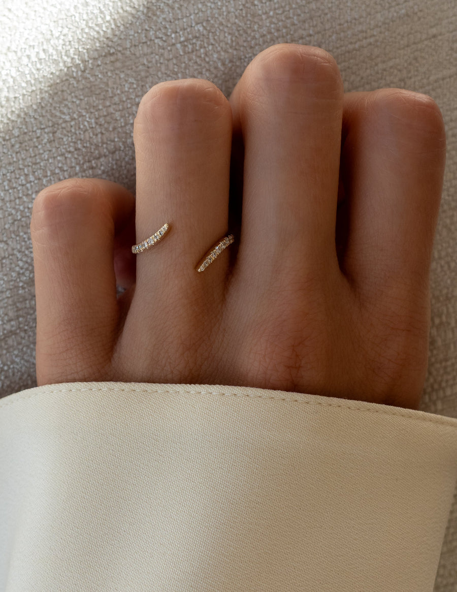 0.30 TCW Round Lab Grown Diamond Wrap Pave Wedding Band