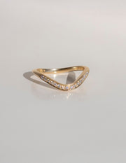 0.20 TCW Round Lab Grown Diamond Wave Pave Band