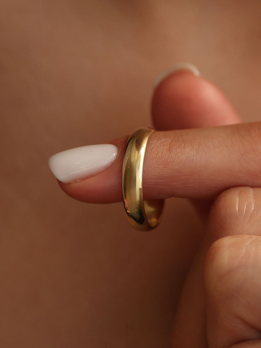 Plain Rounded Wedding Band