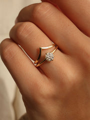 Plain Curved Wedding Band