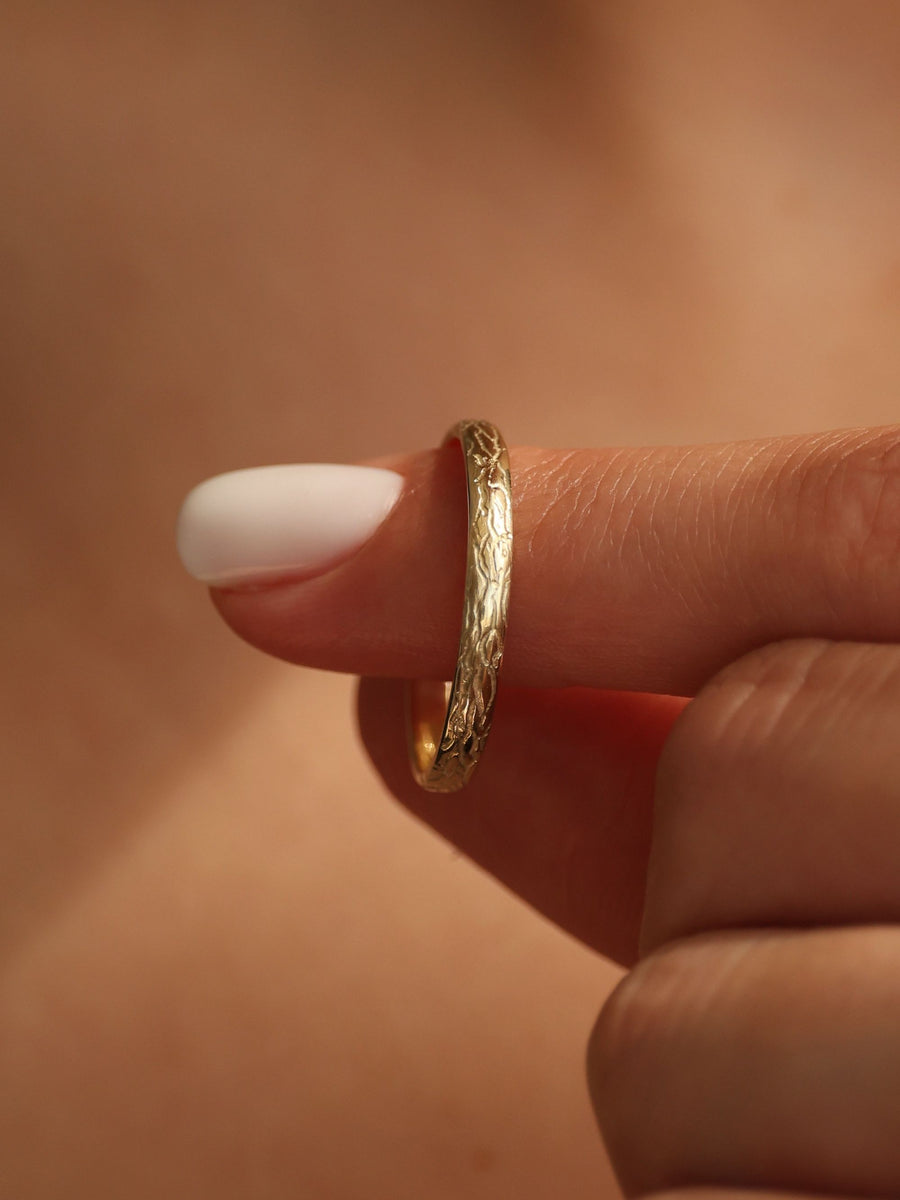 Textured Wedding Band