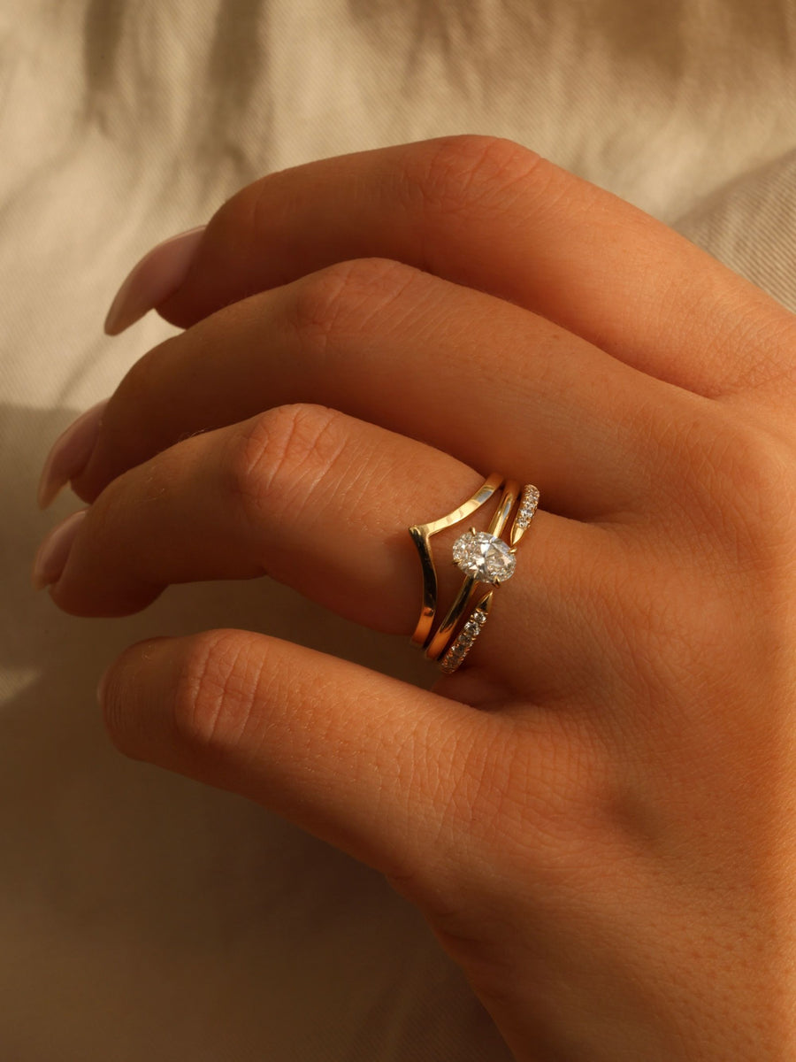 Plain Curved Wedding Band