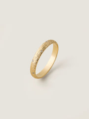 0.15 TCW Round Shape Sparkling Textured Wedding Band