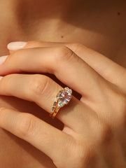 0.37 TCW Baguette Cut curved style Wedding Band