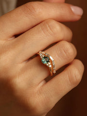 0.37 TCW Baguette Cut curved style Wedding Band