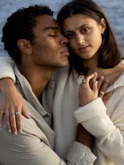 0.37 TCW Baguette Cut curved style Wedding Band