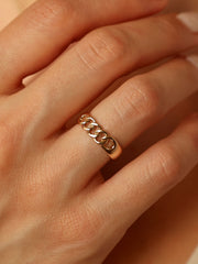 Chain Plain Style Wedding Band