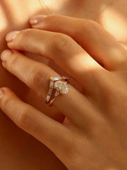 0.30 TCW Baguette Cut curved style Wedding Band