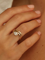 Curved plain style Wedding Band