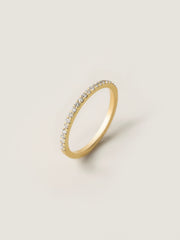 0.25 TCW Round Cut Half-Eternity Wedding Band