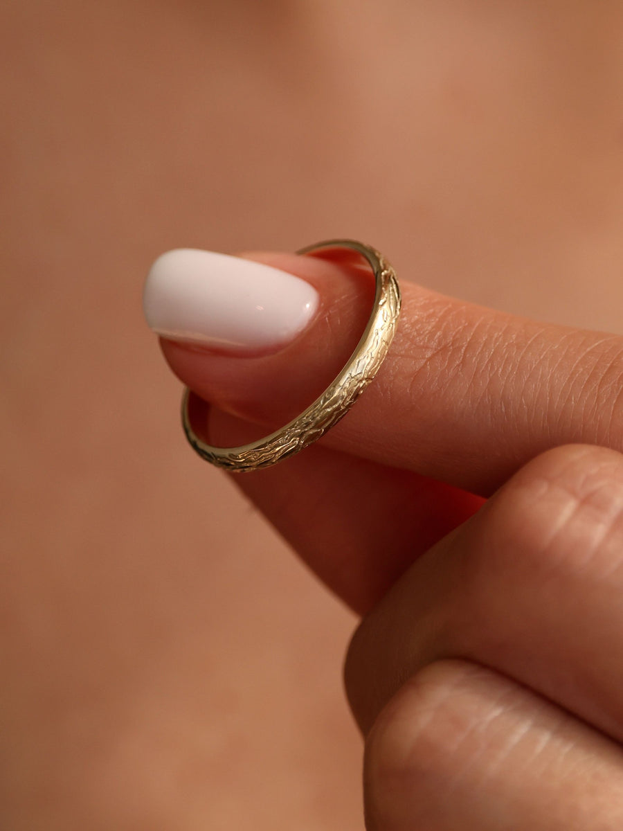 Textured Wedding Band