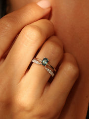 0.36 TCW Round Cut Open Wedding Band