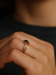 0.37 TCW Baguette Cut curved style Wedding Band