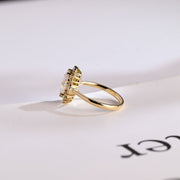 1.0 CT Marquise Cut halo Moissanite Engagement Ring