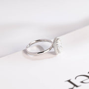 3.0 CT Cushion Cut halo Moissanite Engagement Ring