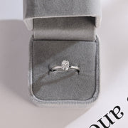 1.0 CT Oval Cut solitaire Moissanite Engagement Ring