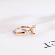 3.0 CT  Emerald Cut solitaire Moissanite Engagement Ring